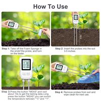 Capteur d'humidité et de température du sol N11 PH pour l'agriculture et les jardins, testeur de sol numérique 3 en 1