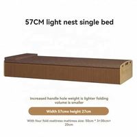 Lit pliant portable moderne Suessen 2024, lit caché, lit d'appoint polyvalent, canapé-lit pliable