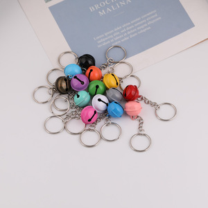 Llavero Colgante de Campana Color Macaron, Accesorio Metálico Plateado para Llaves de Coche, Primavera 2024, Origen Yiwu - Product Image 3