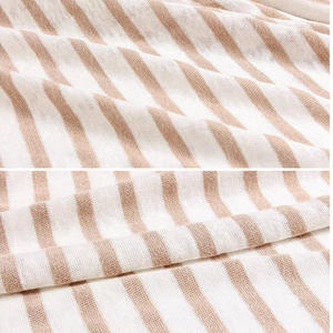 Tissu rayé 2*1 en <span class=keywords><strong>jersey</strong></span> tricoté pour vêtements, 60% <span class=keywords><strong>lin</strong></span>, 40% rayonne, doux et naturel, pour robe femme, protection UV, vêtements <span class=keywords><strong>de</strong></span> détente, t-shirt - Product Image 3