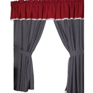 Juego de Cortinas con Marco de Madera Jade Peas, Panel de 2.15m X 2.78m, Estilo Clásico, Decoración del Hogar - Product Image 4