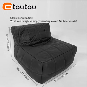 Housse de pouf en similicuir OTAUTAU SF330, sans rembourrage inclus, vous devez acheter le rembourrage séparément. - Product Image 3