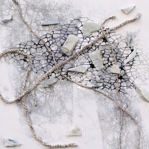 Dipinto su <span class=keywords><strong>Tela</strong></span> a Tecnica Mista con Design Unico, Natura Morta Dipinta a Mano, Corda <span class=keywords><strong>di</strong></span> <span class=keywords><strong>Canapa</strong></span> e Pietra Naturale per Arredamento Casa - Product Image 3