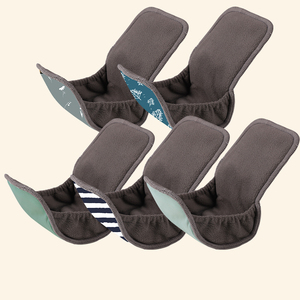 Có thể giặt tái sử dụng 5 lớp than tre dày tã chèn với miếng vải hình tam giác 5 lớp có thể giặt tre than tã chèn - Product Image 1