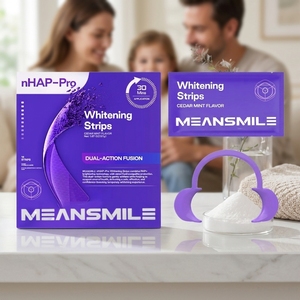 <span class=keywords><strong>Bandes</strong></span> <span class=keywords><strong>blanchissantes</strong></span> sans peroxyde pour <span class=keywords><strong>dents</strong></span> sensibles – Efface les taches de café, thé et tabac – Marque privée OEM – Blanchiment personnalisé - Product Image 6