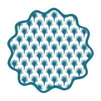 Napperons en lin festonné brodé sur mesure
