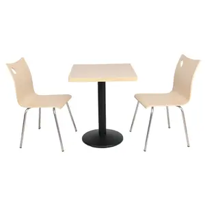 Juego de comedor para 2 personas, silla y mesa para restaurante, cafetería, tienda, cafetería, mesa de comedor con 2 sillas