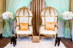 Elegante Silla Blanca para Bodas, Ideal para Damas en Sangeet, Impresionantes Sillas Tipo Trono para Escenario, Muebles de Lujo para Australia - Product Image 2