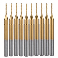 Fraise à queue en carbure pour routeur CNC, fraise rotative en carbure avec revêtement titane, embouts de gravure pour PCB, moules, plastique, verre, céramique