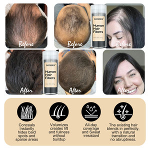 Real Human <strong>Hair</strong> Building Fiber <strong>Powder</strong> Instant Thickening Keratin Fiber Styling <strong>Gel</strong> 25/50/100 g Bulk <strong>Hair</strong> Fiber <strong>for</strong> Thinning <strong>Hair</strong> - Product Image 5