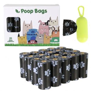 Sacs à déjections canines biodégradables EPI de haute qualité en gros, matériau HDPE+EPI/D2W, imperméables et compostables, 20 rouleaux avec distributeur - Product Image 4