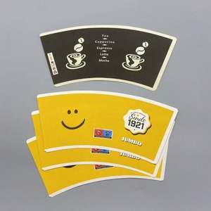 Vasos de papel personalizados de 150-380 GSM, de pared simple o doble, con revestimiento de PE para uso alimentario (como fideos), troquelados para abanicos de materia prima - Product Image 6