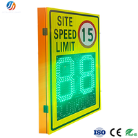 Panneau de signalisation de vitesse LED SLOWDOWN pour la sécurité des zones de construction, signalisation de limite de vitesse sans fil à énergie solaire