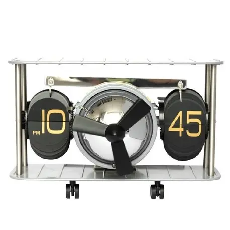 Table Clock Aircraft Design Metal Paper Weight Airplane Showpiece For Anniversary Gifts And Birthday Gifts