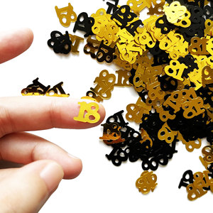 15g Black Gold Digital Birthday Confetti Birthday <strong>Party</strong> Tabletop Sprinkling Glitter 30 40 50 <strong>Year</strong> <strong>Old</strong> <strong>Party</strong> - Product Image 5