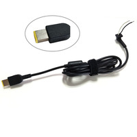 Cable de alimentación de CC cuadrado USB de 1,2 M con enchufe de cargador adaptador para portátil Lenovo IBM hecho de conductor de cobre y aislamiento de PVC