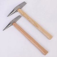 Marteau de machiniste forgé en acier au carbone de qualité industrielle avec manche en bois, 300g, pour soudage électrique et ébavurage, OEM disponible, rectangulaire