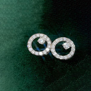 Anello in Oro Bianco con Diamante Taglio Brillante Rotondo Colore D Diamante Naturale Classico Anello di Fidanzamento Gioielli da Donna - Product Image 4