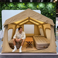 Tissu imperméable de PVC d'Oxford de tente de famille d'air de luxe gonflable portatif direct d'usine meilleur pour le camping extérieur