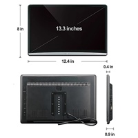 Navihua 13.3 İnç Araba Başlık Monitörü 4k Ekran Akıllı Araba Arka Koltuk LCD Tavan TV Evrensel Araba Başlığı Android Monitör