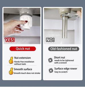 Moderno tubo di scarico flessibile nero <span class=keywords><strong>per</strong></span> cucina lavello lavabo lavabo tubo di scarico <span class=keywords><strong>per</strong></span> il collegamento fognario - Product Image 2