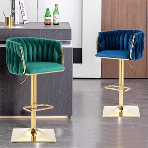 Sedia da Cucina di Alta Gamma, Sedia da Bar per Ristorante, Arredamento di Lusso, Sedia da Bar in Metallo - Product Image 2
