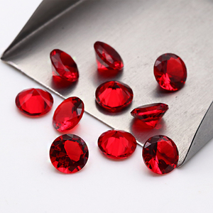 Venta al por mayor de China, corte de diamante redondo, forma redonda, rojo, verde, <span class=keywords><strong>azul</strong></span>, <span class=keywords><strong>negro</strong></span>, 1,5mm-12mm, piedras preciosas de cristal sueltas - Product Image 2
