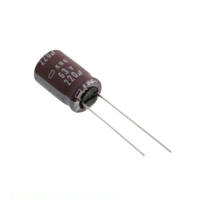 Condensateur à traversée de canal EKMG630ETD221MJ16S, aluminium, 220 µF, 20 %, 63 V, radial, TH 220 µF - Product Image 1