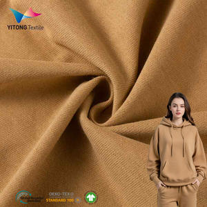 Fabrieksgroothandel katoenen <span class=keywords><strong>fleece</strong></span> stof katoenen hoodie effen gebreide stof 100% katoenen stof voor sweatshirt - Product Image 1