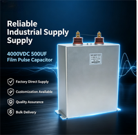 Condensateur à film polypropylène haute tension 4000VDC 500uF personnalisé pour électronique de puissance