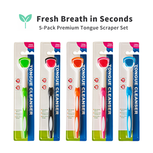 Toptan Yeniden Kullanılabilir Yumuşak TPR Plastik Nano Dil Sıyırıcı Fırça Taşınabilir Ağız Hijyeni Yetişkinler İçin Dil Temizley - Product Image 4