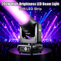 Avastron Beam 200W LED Sharpy Moving Head Light Gobo Prism RGB Halo Ring DMX512 Strobe Flight Case Wedding Party Stage Lights