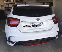 Difusor de Parachoques Trasero RMAUTO W176, Alerón, Tubo de Escape, Kit de Carrocería A45 AMG para Mercedes Benz W176 2013-2018, Accesorios