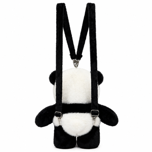 Zaino in peluche a forma di <span class=keywords><strong>panda</strong></span>, morbido, con cerniera, spallacci regolabili, suono musicale attivabile con la zampa, regalo divertente per bambini, ragazze e fan del <span class=keywords><strong>panda</strong></span> - Product Image 3