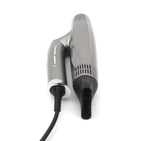 Secador de cabelo para viagem, mini secador elétrico iônico de motor ac para salão
