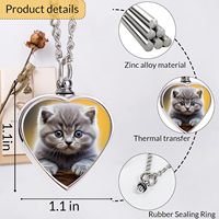 Collier avec pendentif en forme de cœur, personnalisable avec photo et texte, cadeau souvenir
