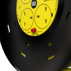 Fabrieks-kabelhaspel van 30 meter met 4 stopcontacten en aardlekschakelaar - Product Image 3