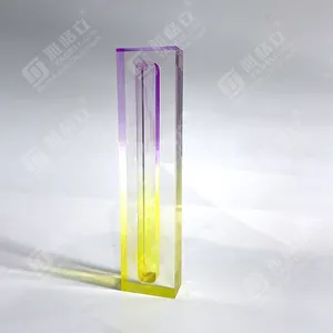 Custodia Mezuzah Lucite Color Lucite trasparente per esterno benedizione ebraica solo per esposizione