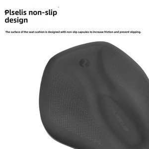 PLSELIS sadel sepeda hidung pendek, tempat duduk pit jalan gunung menyerap guncangan karbon dengan ventilasi berlubang nyaman - Product Image 2