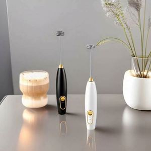 NEW Type-C Rechargeable Milk Frother Double-layer Whisk Milk Foam Maker - Product Image 2