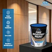 Peinture ignifuge décorative pour surfaces intérieures, peinture latex ignifugée, application commerciale, fournie par l'usine
