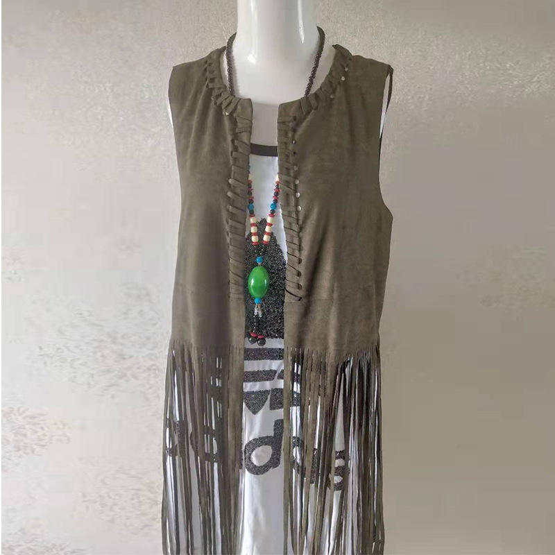 Shop Our Factory Made Ship Women Plus Size Fringe Vest Coat