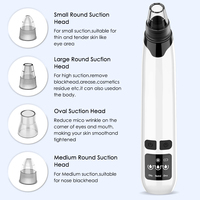 Extracteur de points noirs électrique en silicone avec fonction chauffante pour le traitement de l'acné et le nettoyage des pores du visage