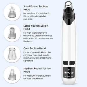 Extracteur de points noirs électrique en silicone avec fonction chauffante pour le traitement de l'acné et le nettoyage des pores du visage - Product Image 5