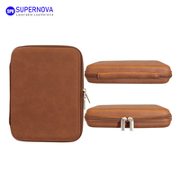 Étui pour câbles en similicuir gravable au laser, avec logo personnalisé, pour accessoires de voyage, en EVA, avec fermeture éclair, grande capacité, en cuir PU