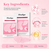 Patchs en gel hydratants, anti-rides, liftants et raffermissants en forme de cœur, pour le contour des yeux et du cou, disponibles en marque privée OEM/ODM