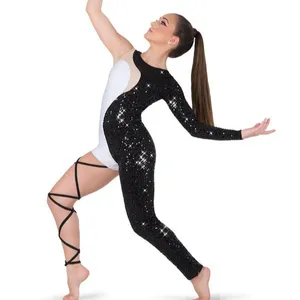 Designer Majorette Dance Team Uniform Costume Custom Outfits Unitard Adult Cheerleading Dancewear Performance Wear Leotards