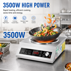 Intelligent 3.5KW Concave Induction Stove with High-Temperature Chip Digital Rotary Control Professional Catering Induction Hob - Product Image 5