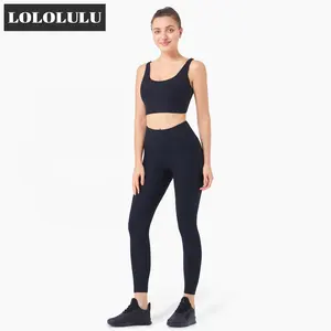 Women 2 Pieces Sets High Waist Yoga Leggings With Stretch Yoga Workout Yoga Set