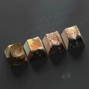 Arknights Amiya Kal'tsit Skadi W quatre touches de clavier PBT R4 Cherry pour clavier mécanique, personnalisation des personnages de jeu, capuchons de touches - Product Image 6